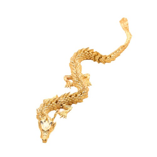 Brass copper natural color dragon movable Chinese dragon hot-selling 3D dragon ornaments antique zodiac copper dragon crafts