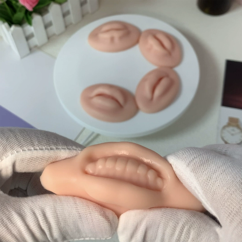 Силиконовая форма, трехмерный модуль, кожа для практики тату, 3D, в формате 5D, эффект пухлых губ, новая коллекция