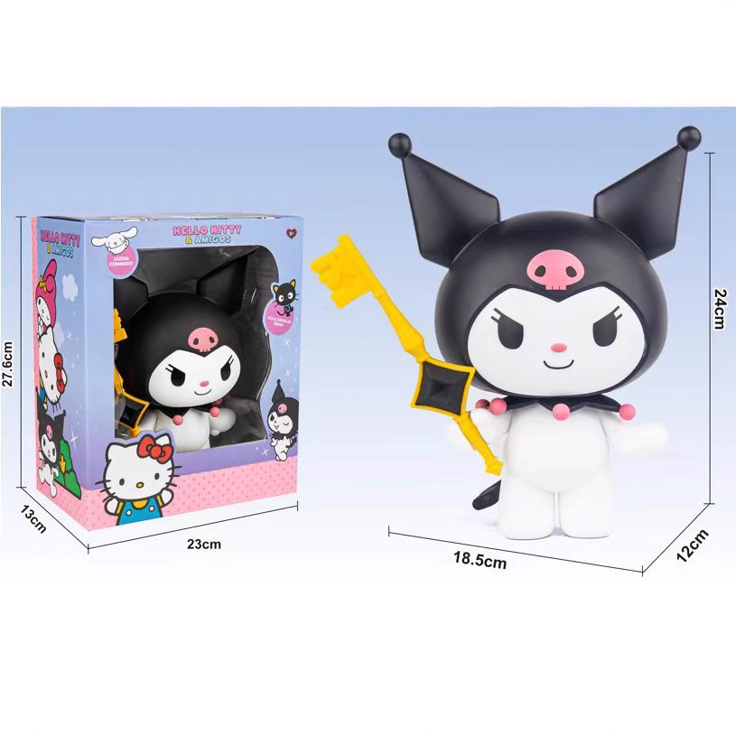 Material de vinilo, ventana grande Kuluomi, serie de cajas de color, adornos de escritorio, accesorios para muñecas, articulaciones desmontables, móviles