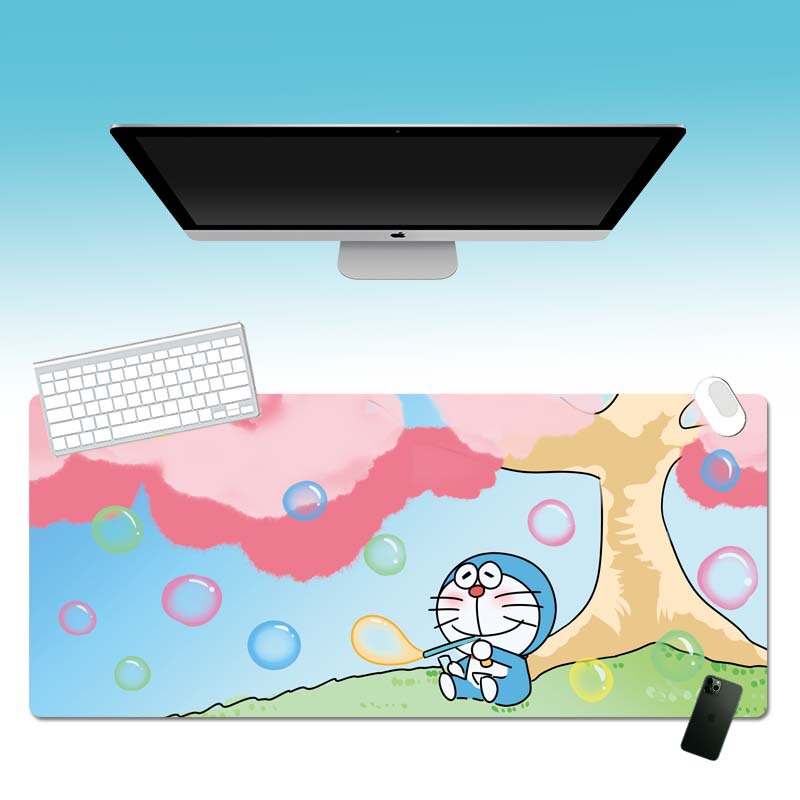 マウスパッドの巨大なドラえもんのキーボードパッドを大きくして、ロックを厚くします。|undefined
