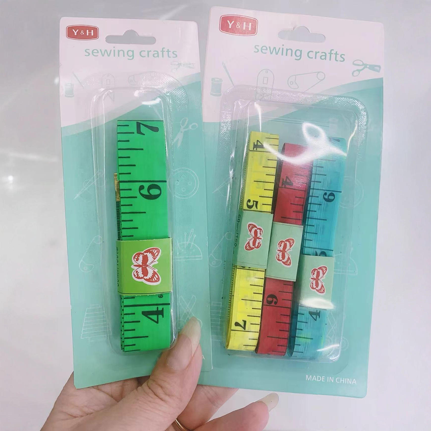 皮尺卡装皮尺 拆线刀 剪刀 量衣尺裁缝皮尺服装用品多种规格 软尺