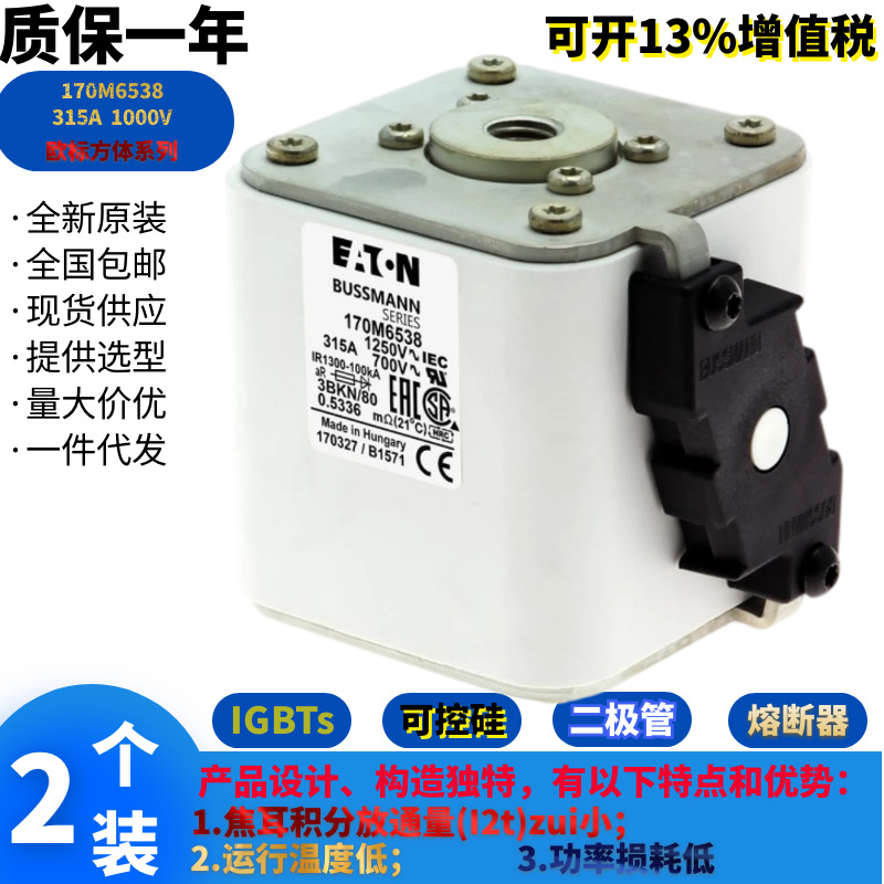 美国Bussmann熔断器170M6538