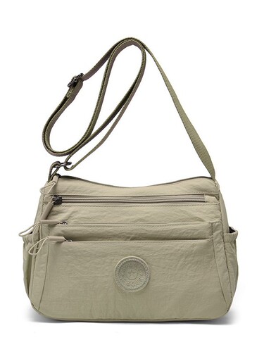 Cross-body bag for men and women's universal anti-theft shoulder bag, multi-pocket mobile phone bag, light and large-capacity commuting bag