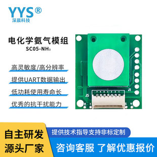 Electrochemical ammonia NH3 gas concentration sensor detection air quality environmental monitoring module SC05-NH3