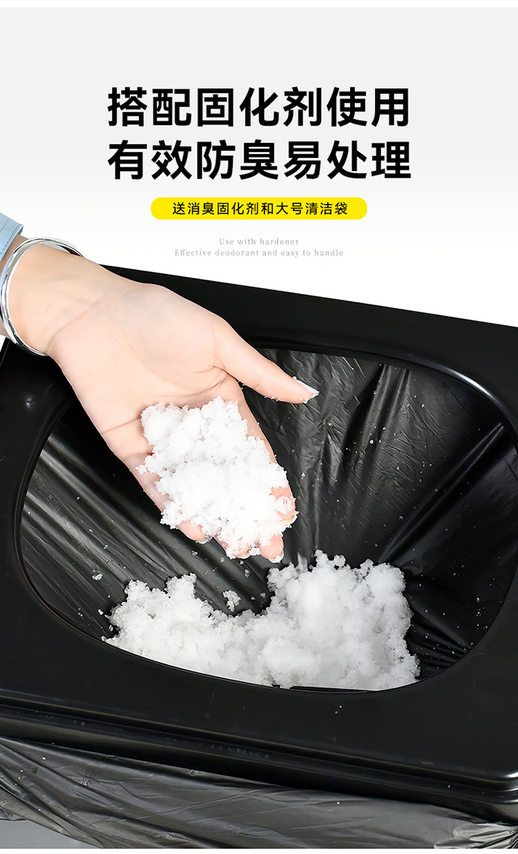 [in Stock Wholesale] Folding Toilet Portable Collapsible Toilet Outdoor Camping Car Toilet Emergency Toilet
