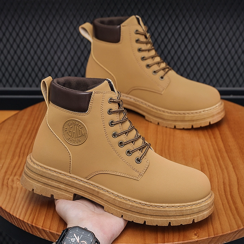 Зимние высокие ботинки Martens, альпинистский спортивный стиль, рифлёная подошва, размеры 39–44