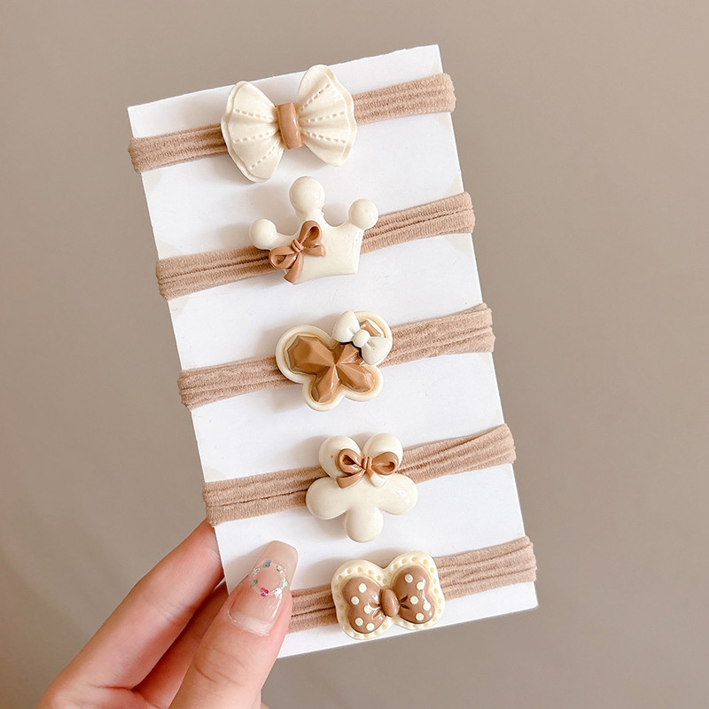 Cuerdas de cabello de alta elasticidad sin costura, anillo de cabello de cola de caballo, cuerdas de cabello de correa femenina, cuerdas de cabello de bola simple, cubierta de cuero cabelludo