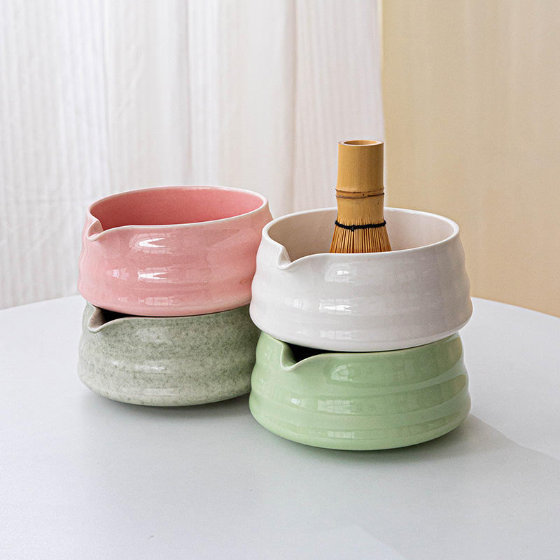 日本製抹茶茶碗、注ぎ口付き、風景画、宋代茶道具、陶磁器茶碗、茶碗を越境専用供給|undefined
