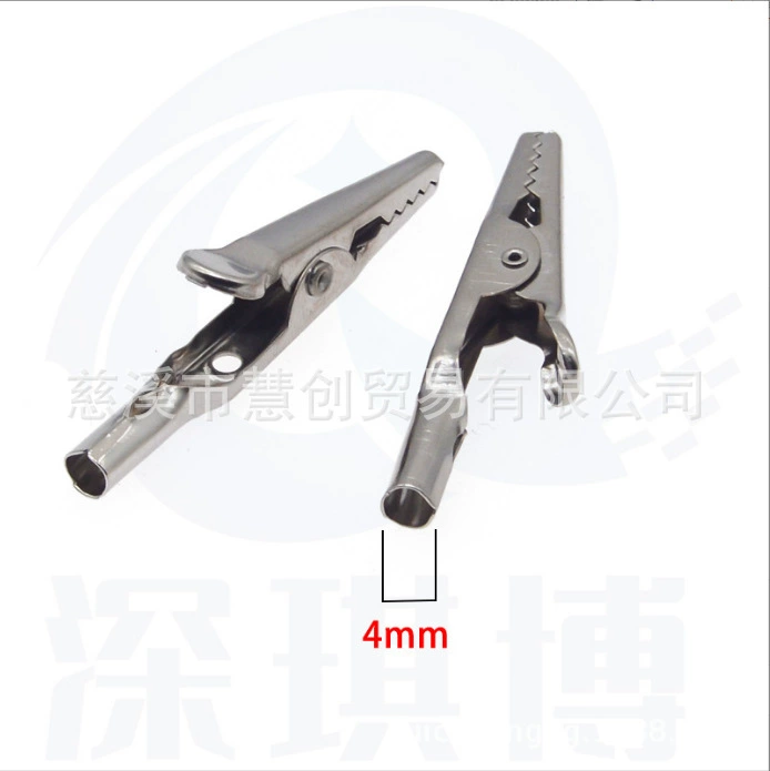 10А зажим типа «крокодил» с одной ручкой 027, большой разъем 4 мм, разъем 4,8 мм, антистатические аксессуары, зажим для проводки