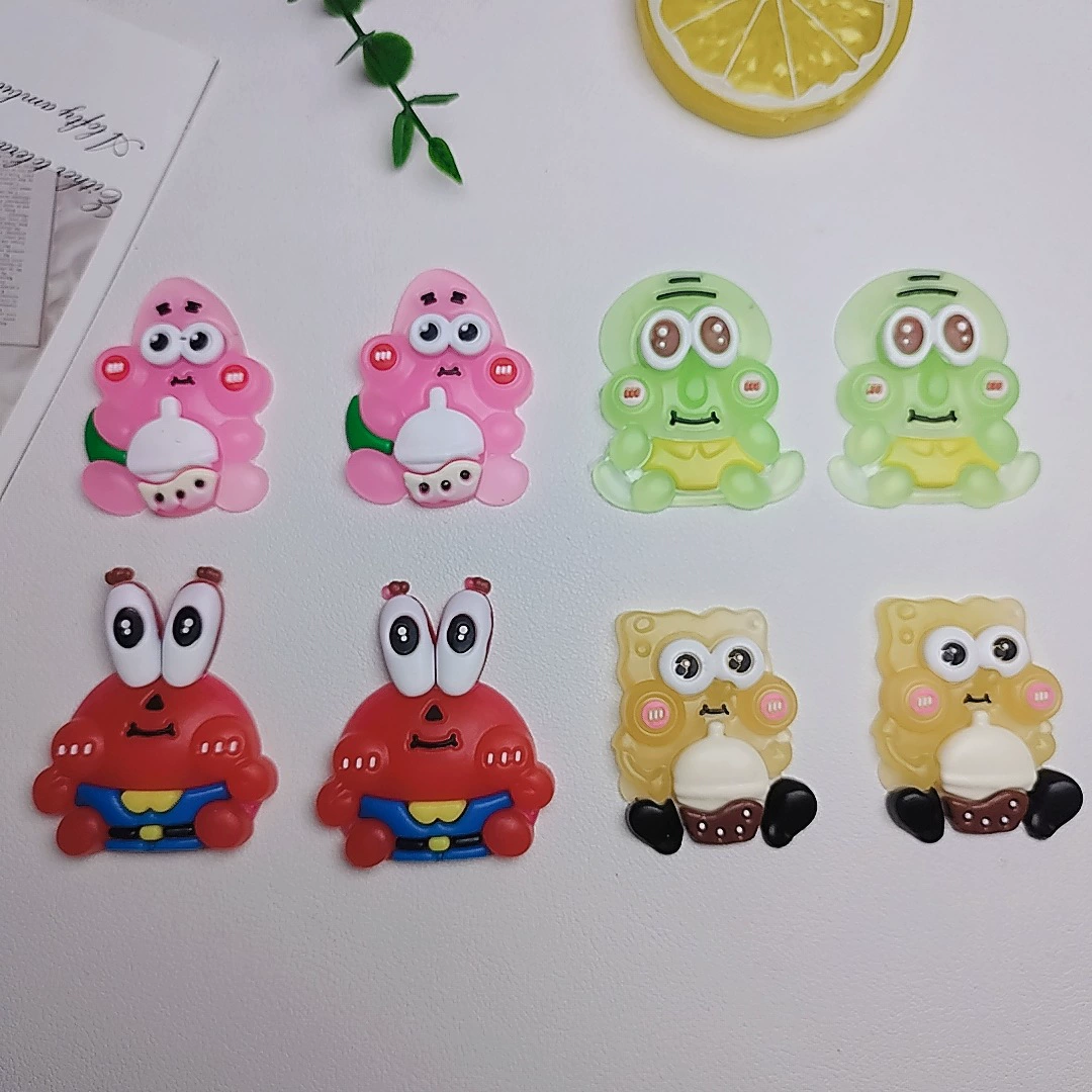 Cartoon cream phone case PVC, footwear buckle, storage box, decorative accessory, DIY