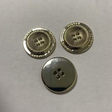 百搭圆形四眼细边金属纽扣衬衫针织衫西装外套大衣袖口服装装饰扣