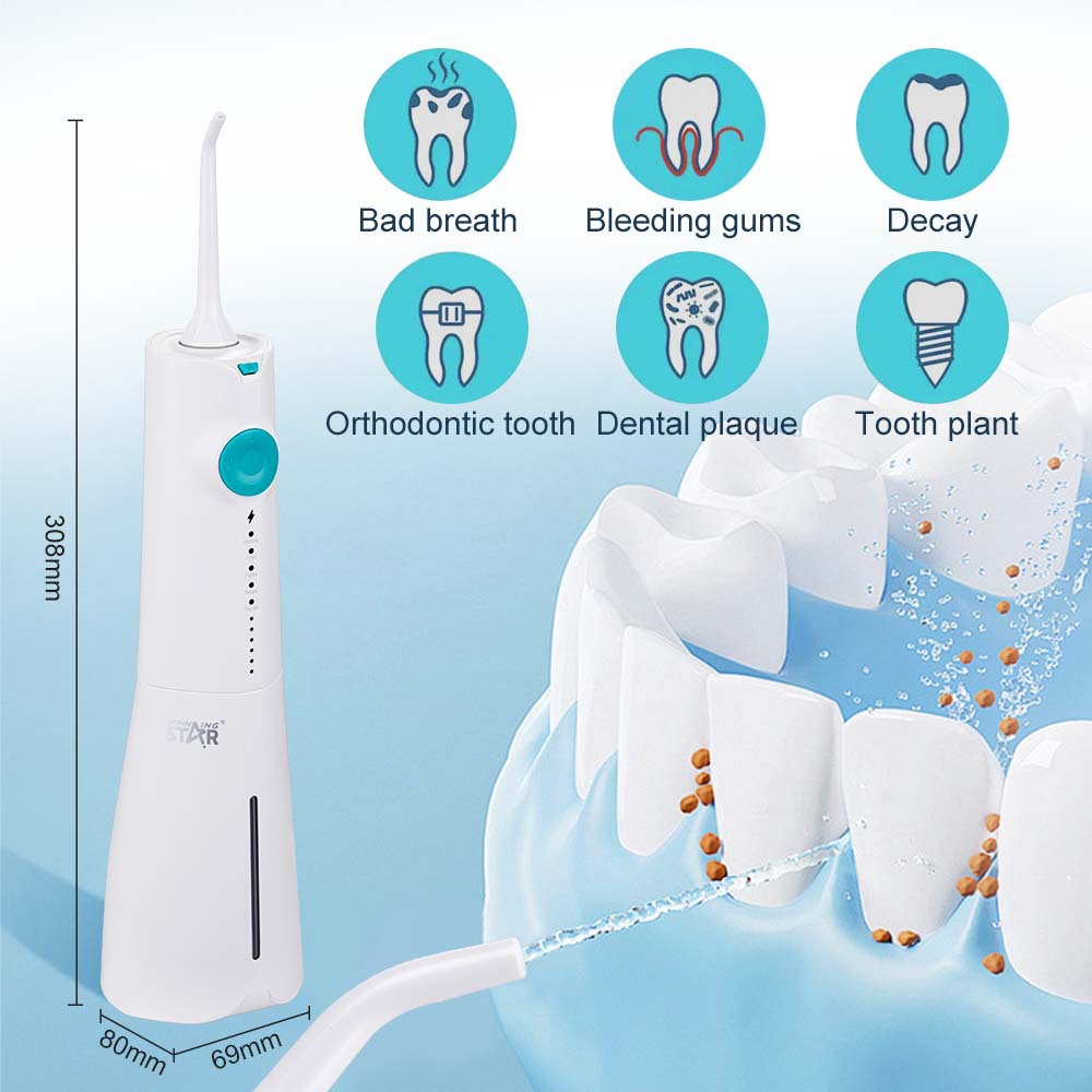 WINNINGSTAR TYPE-C transfronterizo hogar impermeable cinco modos de limpieza lavado de dientes Water Flosser