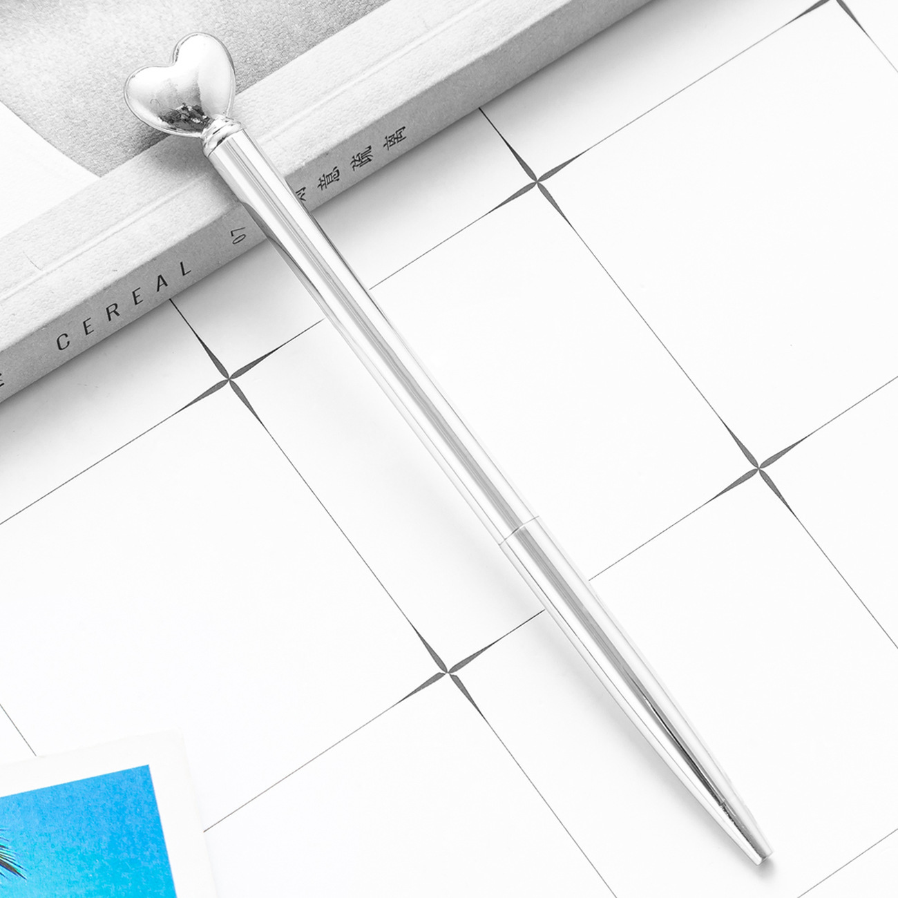 Amor en forma de bolígrafo al por mayor bolígrafo de metal creativo regalo publicitario impresión LOGO amor bolígrafo