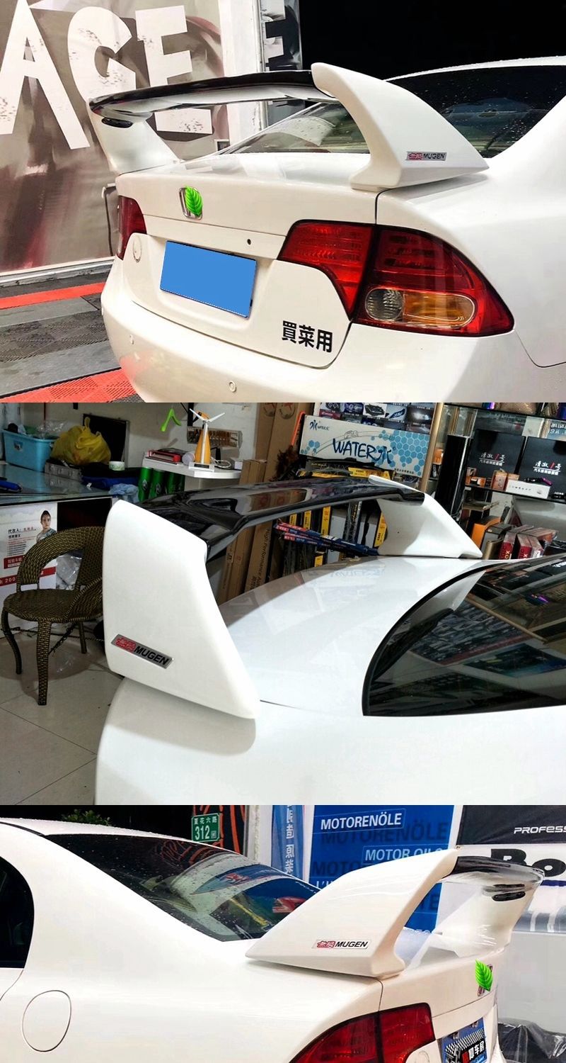 2006-2011 Civic Rear Spoiler Eighth Generation 8.5Th Generation Civic Si Modified Fd2 Style Car Spoiler