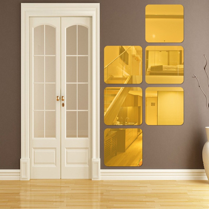 Decorative Square Wall Stickers For Living Room And Mirror Decor_voghion.com