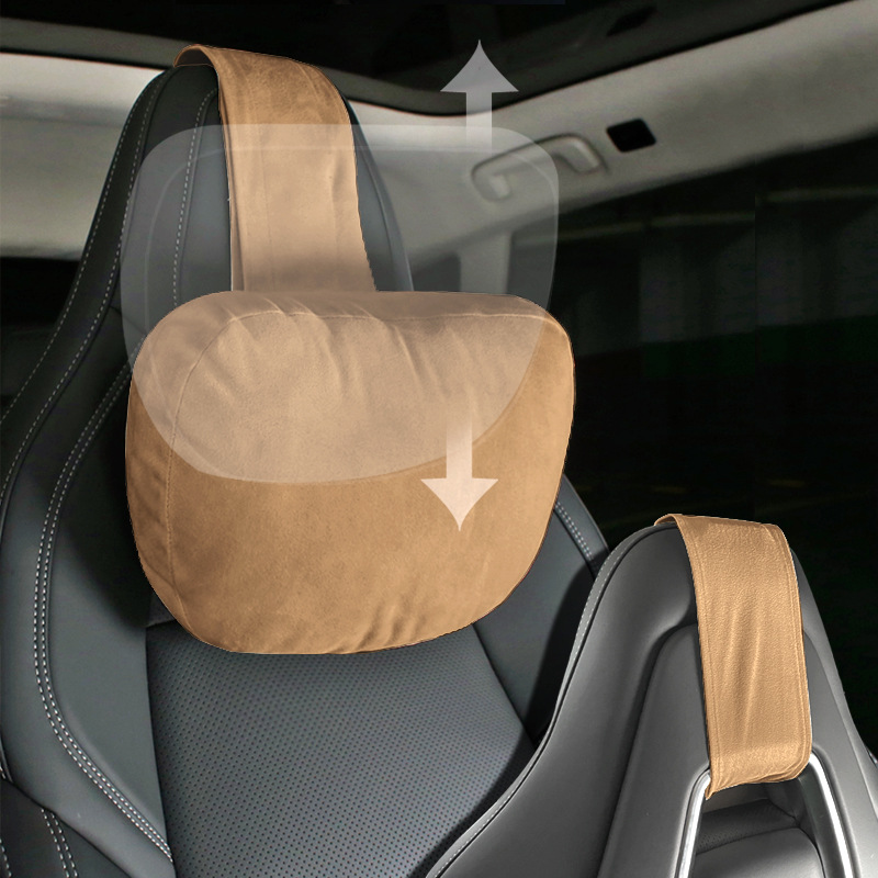 Suitable for Su7 Car Headrest Adjustable Polygon Byd All-In-One Sports Seat Double Buckle Double Strap Neck Protector