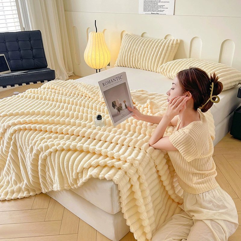 Keep warm coral flannel duvet, increased thickness