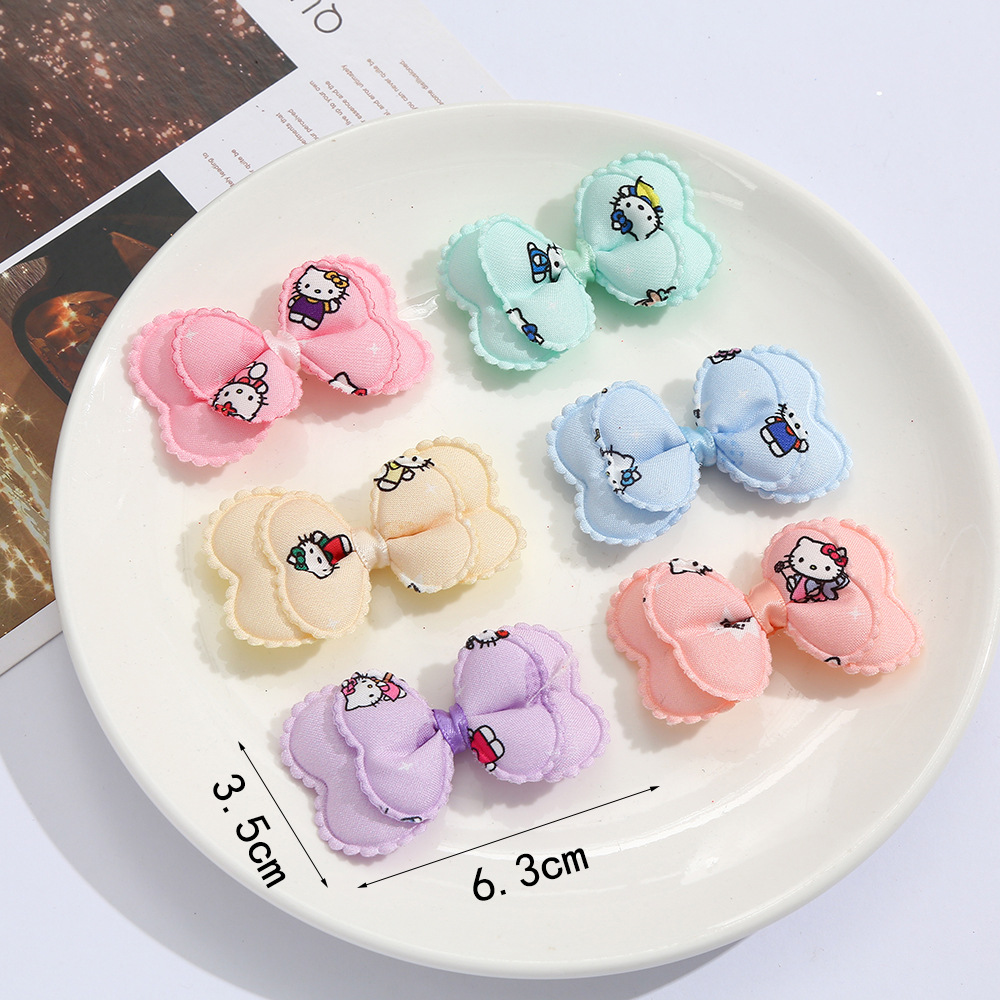 双层可爱风领带结服饰辅料儿童手工diy甜美发卡头饰配件批发