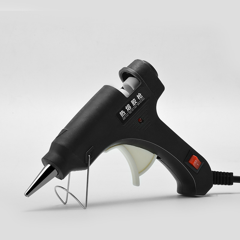 Pistola de pegamento de fusión en caliente más varilla 7mm casa transfronteriza hecha a mano DIY pistola de pegamento de fusión en caliente varilla de pegamento 20W pistola de fusión en caliente hecha a mano para niños