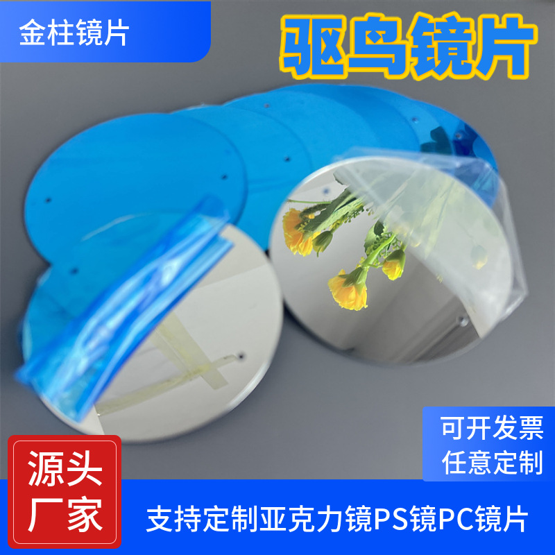 跨境供应园林亚克力镜片阳台赶鸟器花园装饰恐怖眼睛反光驱鸟镜子