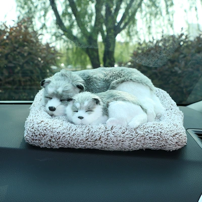 Car ornaments: ornaments odor removal bamboo charcoal - large-husky-mother-and-son