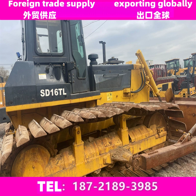Shantui SD16L использовал 160 водно-болотных угодий бульдозер с широкой гусеницей бульдозер с автоматической передачей