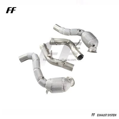 Suitable for Mercedes-Benz W213 E63 GT63 AMG M178 4.0T downpipe exhaust heat shield downpipe (Exhaust pipe)