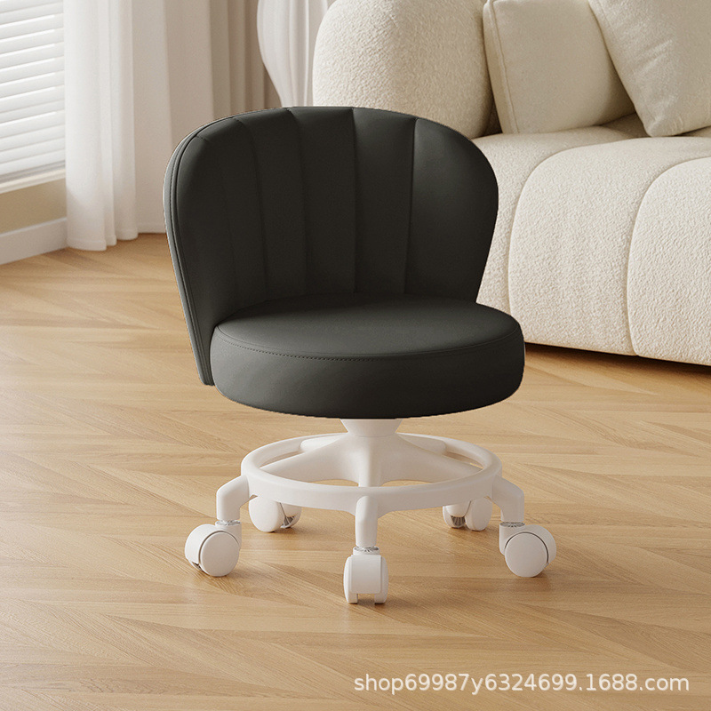Rueda universal anti-rollback pequeña polea taburete baja silla respaldada para el hogar con un niño banco redondo rueda de correa rueda silenciosa