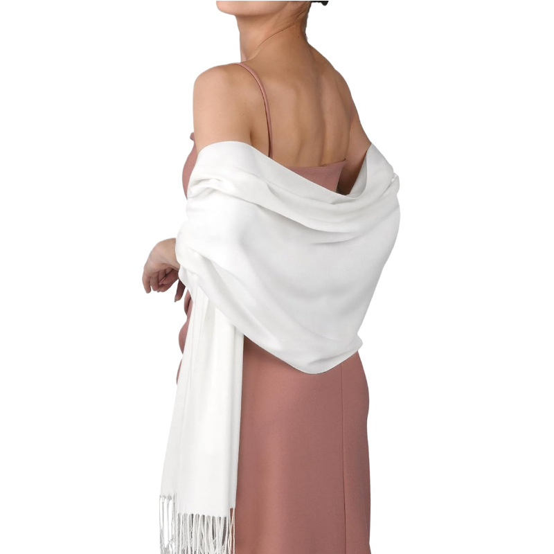 Damenmode Langer Schal Winter Warm Großer Schal Abendkleid Kaschmirschal Hochzeitsschal Weich_voghion.com