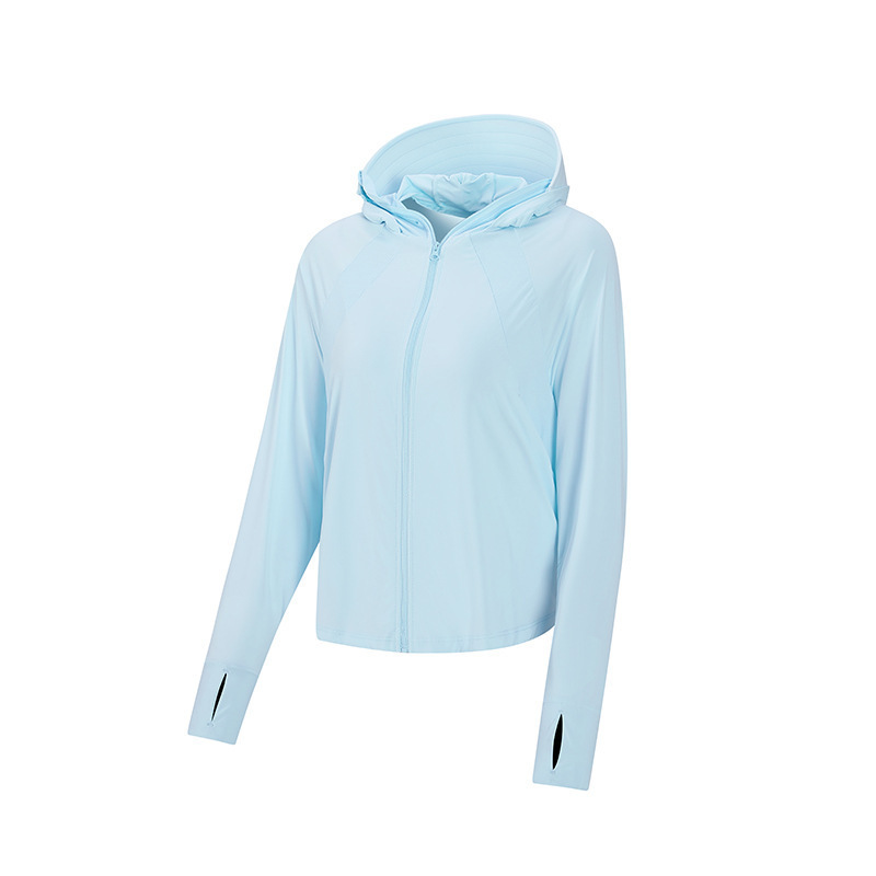 2023 verano explosivo Jiao Xia mismo abrigo de protección solar helado cómodo abrigo de piel anti-UV sombrero desmontable transpirable