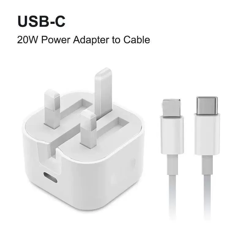20W - адаптер быстрой зарядки English PD совместим с Apple iPhone14 Pro 13 планшет вер. Гонгконг складная головка зарядки