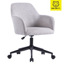 简约休闲椅电脑椅布艺面旋转会议洽谈椅办公椅时尚餐椅酒店客房椅