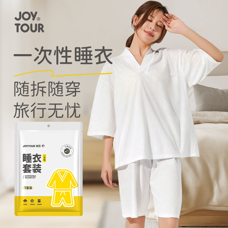 in stock Hotel Disposable Pajamas Wholesale Disposable Bath Clothes Women Sauna Moxibustion Massage Foot Bath Sweat Clothes
