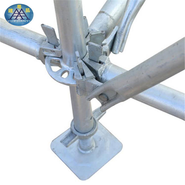 盘扣式脚手架 承插式菊花盘式脚手架 快速架圆盘脚手架建筑脚手架