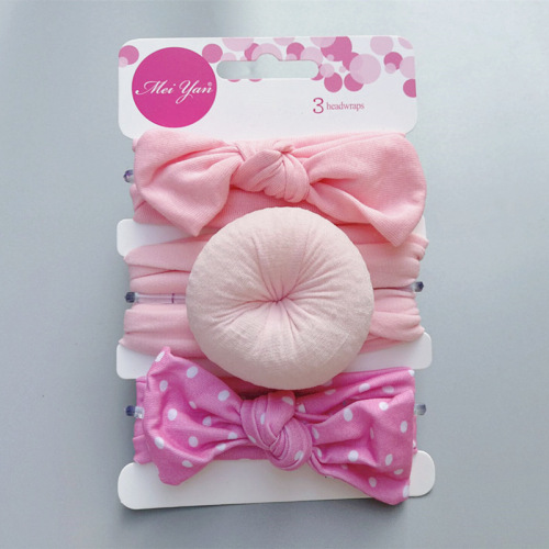 Baby girl hairband head accessories newborn baby European and American bow headband infant 100-day-old princess hairband