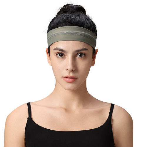 Sports headband solid color yoga headband high elasticity running elastic fitness portable headband breathable sweat-wicking