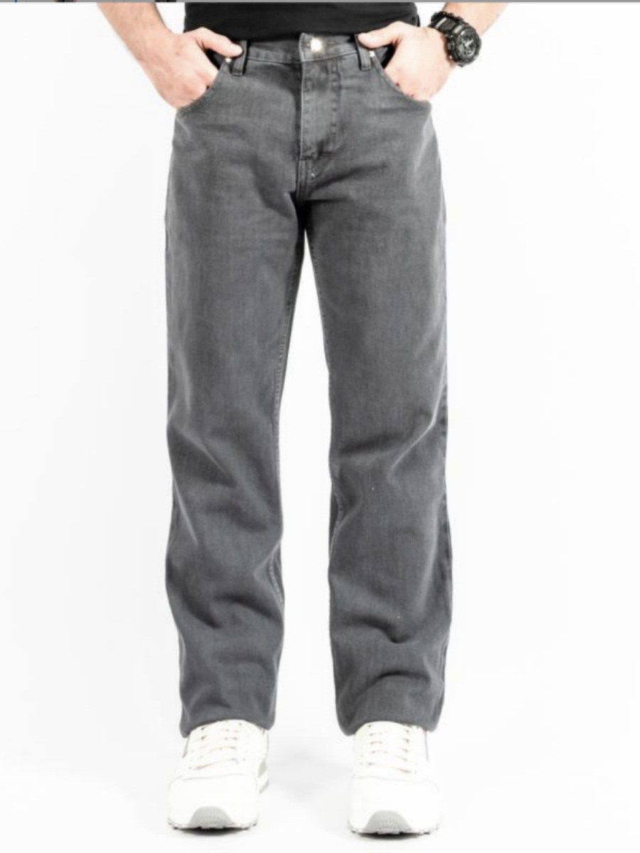 Cleanfit Herren Jeans Mit Geradem Bein Graue Freizeithose_voghion.com