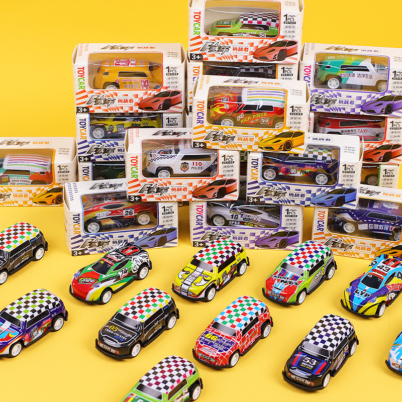 Coche de aleación para niños simulación de juguetes coche de inercia mini coche de jardín de infantes niños al por mayor