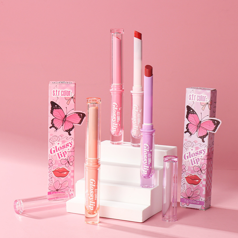 s.f.r color transfronterizo para mariposas hidratante impermeable fácil de colorear lápiz labial sólido