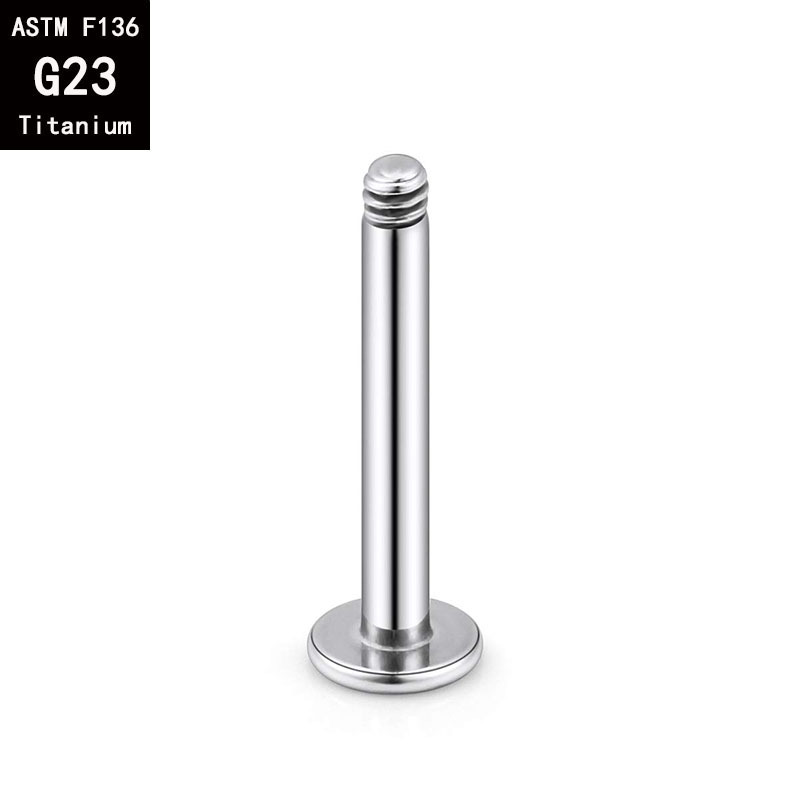 Pointed titanium steel lip stud product view