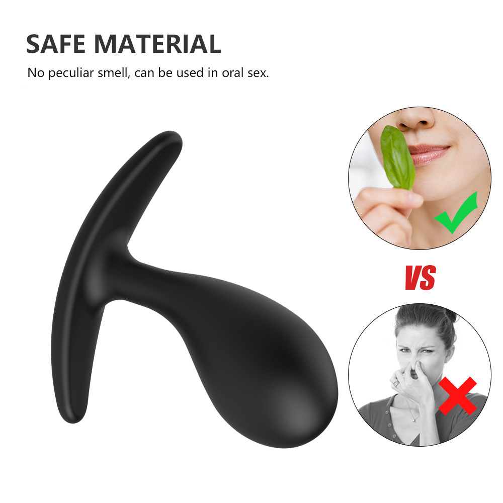 Silicone Anal Plug With Pull Bead For Beginners And Enthusiasts_voghion.com