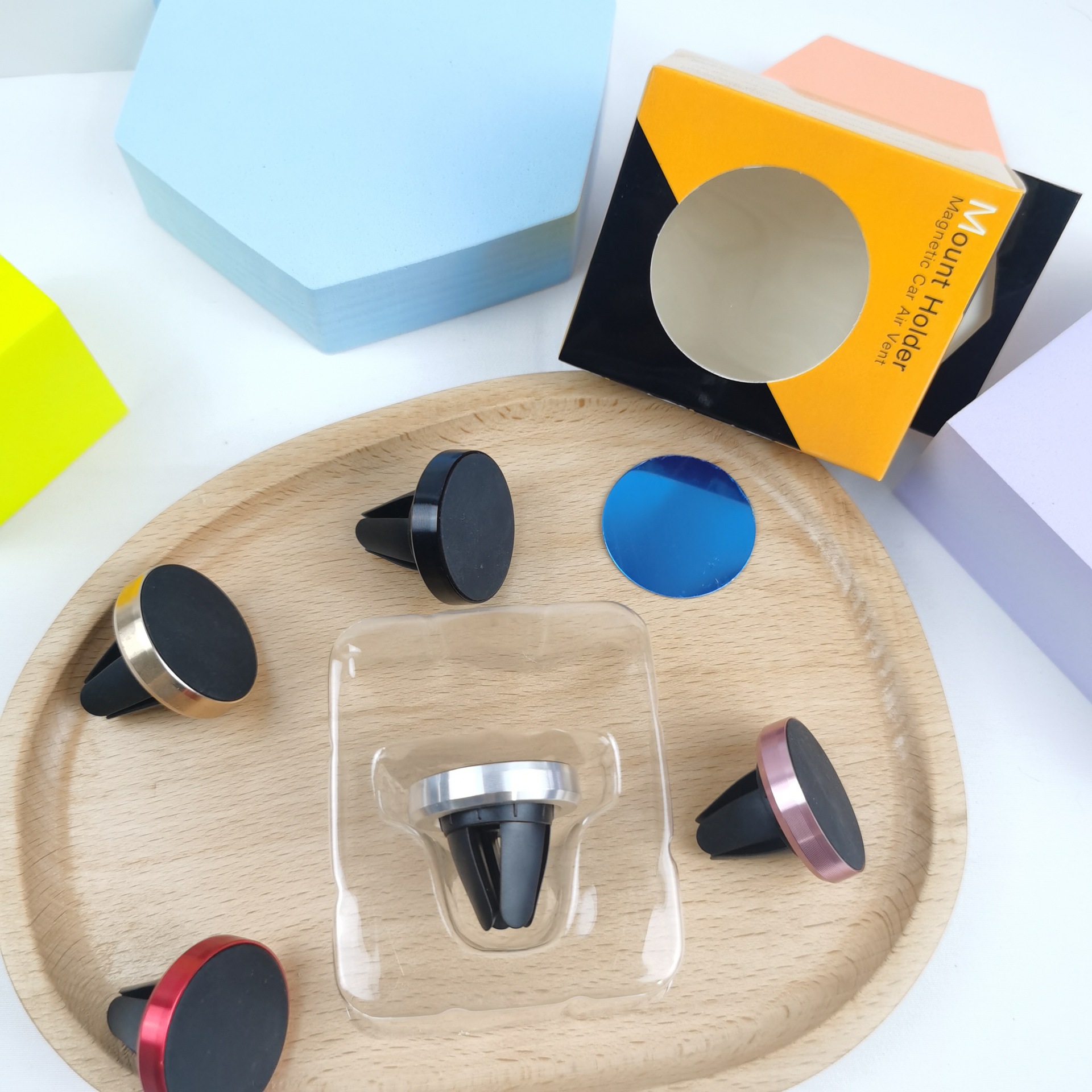 Soporte magnético del teléfono móvil coche adecuado para la navegación 360 grados todo metal ventosa imán adhesivo soporte