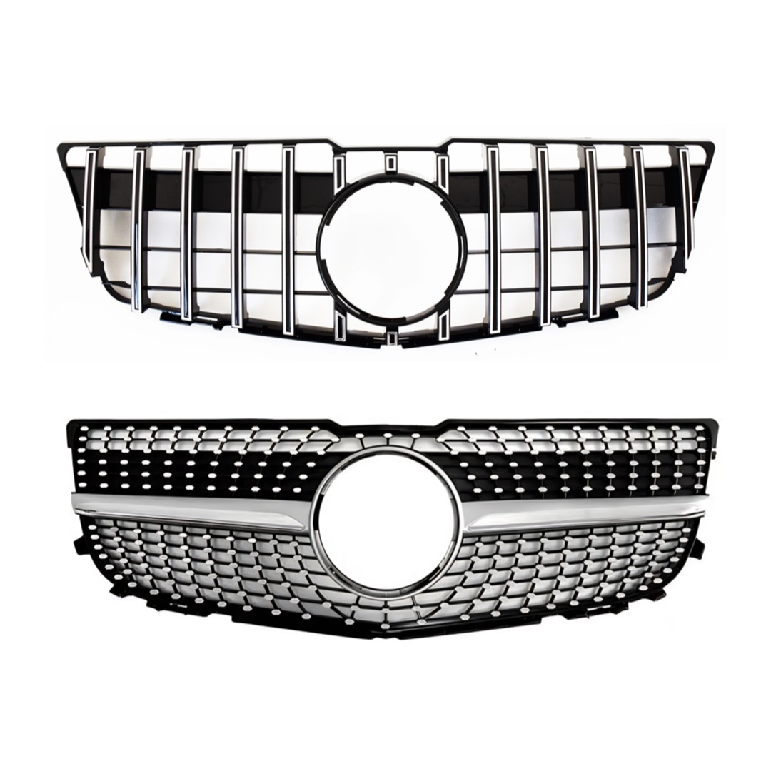 Suitable for 2008-12 Mercedes-Benz Glk X204 Modified Front Face Grille Gt Starry Sky Style Front Bumper Air Intake Grille