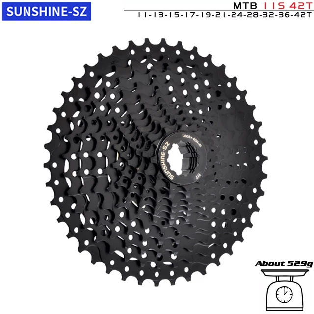 SUNSHINE-SZ フリーホイール 8/9/10/11/12 速 ブラック シマノ対応 マウンテンバイク ロードバイク  詳細画像
