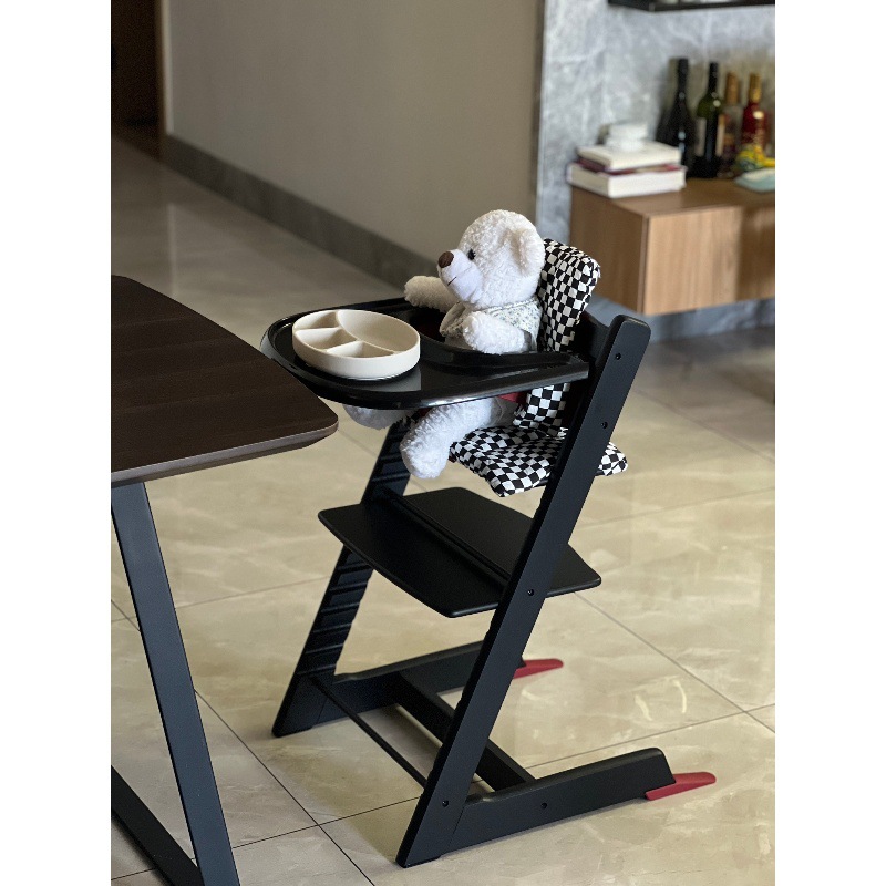 Children's Growth Chair Baby Dining Chair Wooden Dining Chair Home Chair Beech Hornbeam Multi-functional Baby Dining Chair