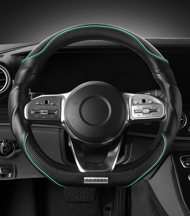 2025 new steering wheel cover high-end sports 3D cheetah car booster cover non-slip shock-absorbing breathable car handle cover