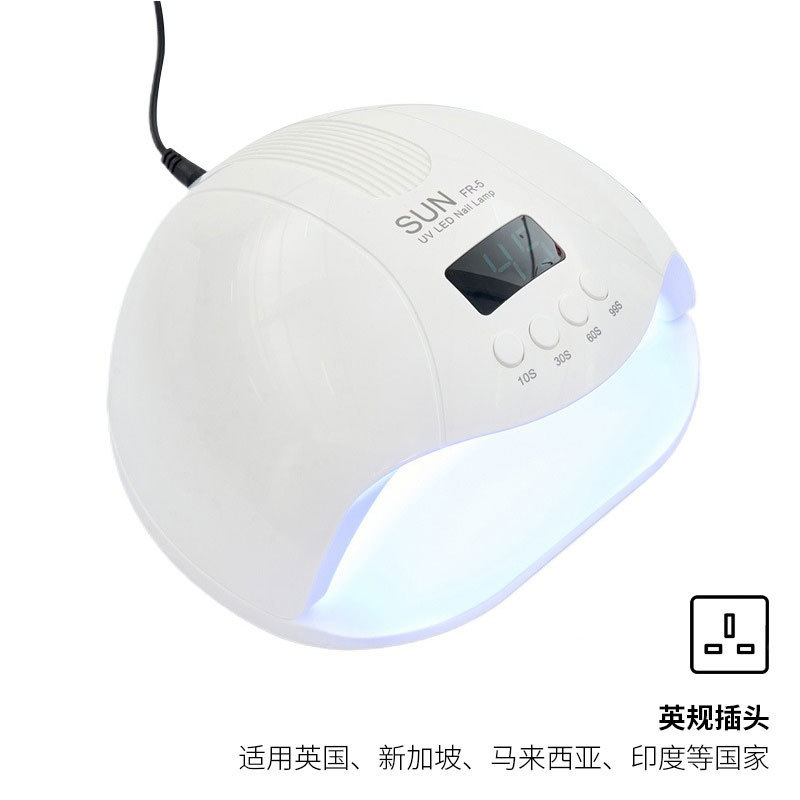 Lámpara de manicuras 280W de alta potencia de manicuras de dos fuentes de luz de lámpara de manicuras de perlas de luz de secado rápido de pantalla digital de luz de fototerapia