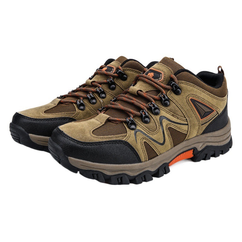 Cross-border 2024 primavera y otoño nuevos zapatos de senderismo con cordones de corte bajo zapatos de exterior para hombres zapatos de senderismo todoterreno de gran tamaño zapatos de viaje