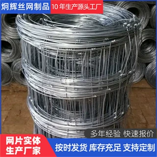 定制镀锌铁丝网草原牧场养殖围栏网草原防护网钢丝网镀锌网栅刺绳