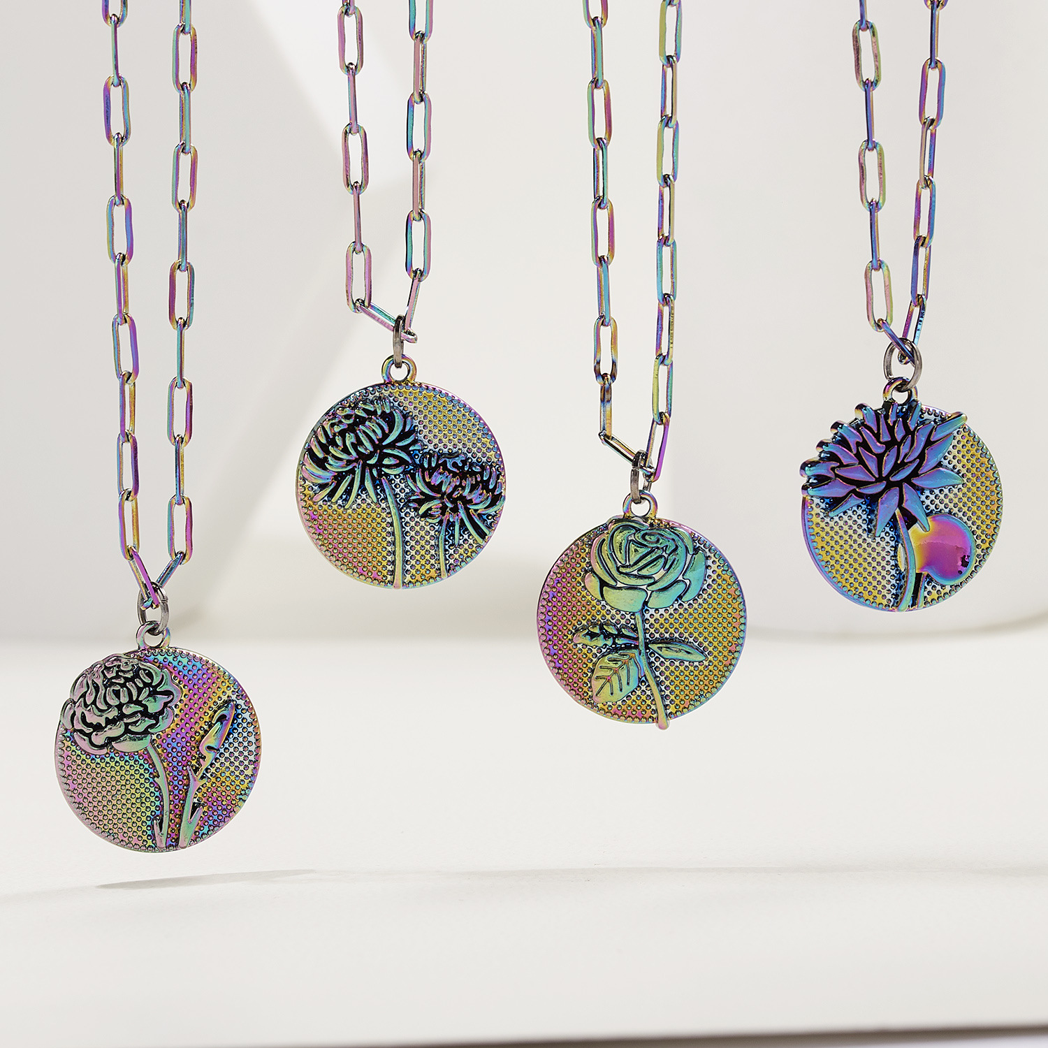 Fashion Flower Alloy Plating Womenu0027S Pendant Necklace 1 Piece